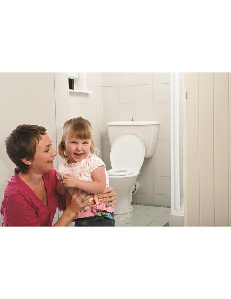 Asiento de Inodoro Acolchado Dreambaby L604 - Blanco - Ovalado