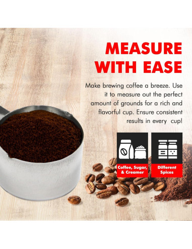 Medidor de Café Chef Craft 29.57 ml Acero Inoxidable 10 cm