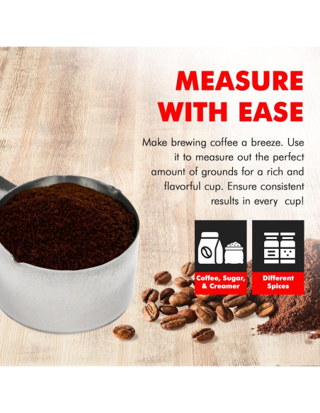 Medidor de Café Chef Craft 29.57 ml Acero Inoxidable 10 cm