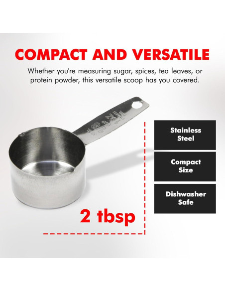 Medidor de Café Chef Craft 29.57 ml Acero Inoxidable 10 cm