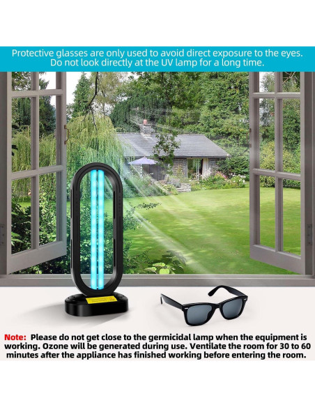 Desinfectante de Luz UV Feefir Portátil con Control Remoto 38W