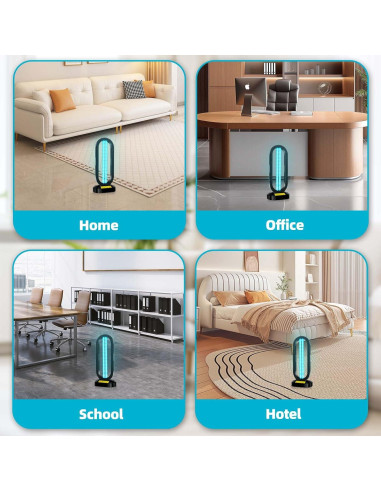 Desinfectante de Luz UV Feefir Portátil con Control Remoto 38W