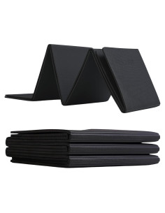 Colchoneta de Yoga Plegable Polyfit 7mm Negra - Ligera y Antideslizante