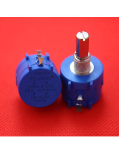 Potenciometro 1K Ohm 10 Giros 2W Onwon con Dial Rotativo