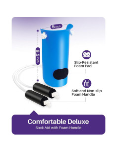 Ayuda para Ponerse Calcetines Kekoy 10.2 cm Azul 2