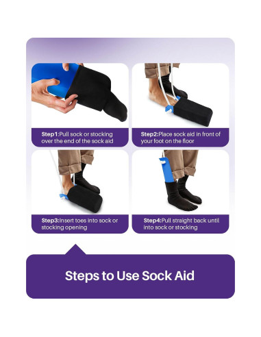 Ayuda para Ponerse Calcetines Kekoy 10.2 cm Azul