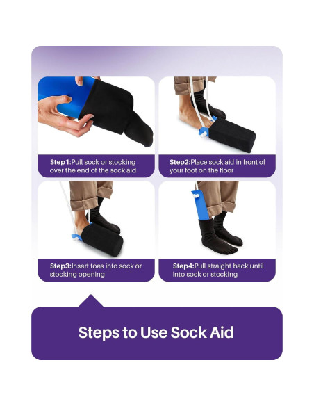 Ayuda para Ponerse Calcetines Kekoy 10.2 cm Azul