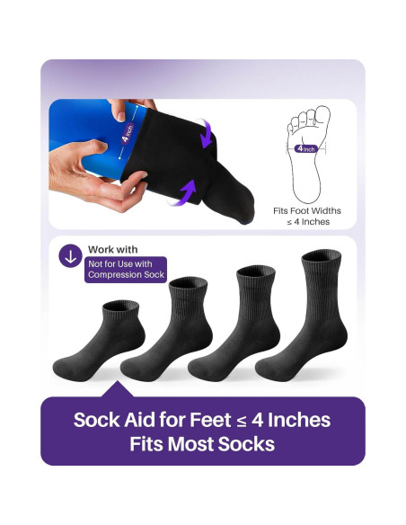 Ayuda para Ponerse Calcetines Kekoy 10.2 cm Azul