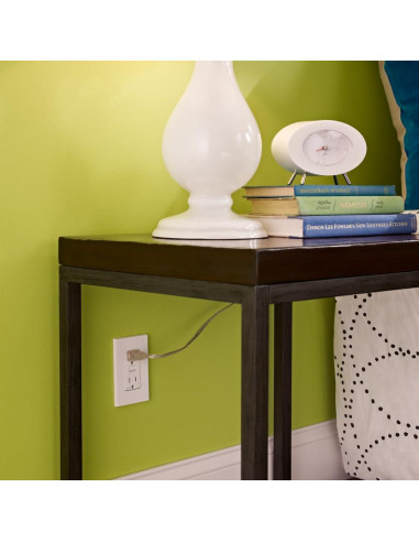 Enchufe AFCI Leviton 15A Negro con Luz LED y Autotest