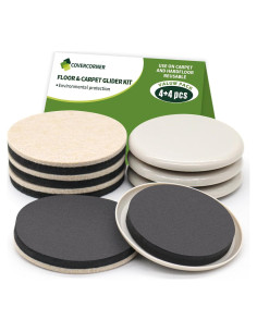 Deslizadores de Muebles 8 PCS 8.89 cm Covercorner Antideslizantes