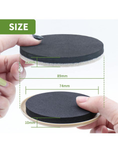 Deslizadores de Muebles 8 PCS 8.89 cm Covercorner Antideslizantes 2