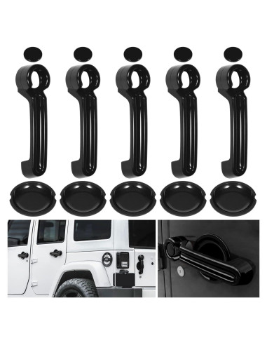 Inserciones de Manija de Puerta E-cowlboy para Jeep Wrangler 2007-2018