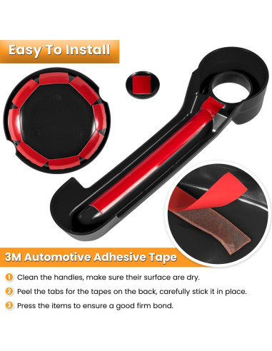 Inserciones de Manija de Puerta E-cowlboy para Jeep Wrangler 2007-2018