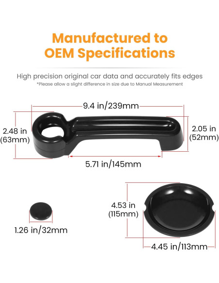 Inserciones de Manija de Puerta E-cowlboy para Jeep Wrangler 2007-2018