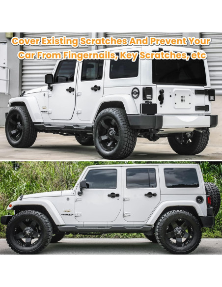 Inserciones de Manija de Puerta E-cowlboy para Jeep Wrangler 2007-2018