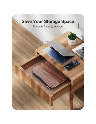 Soporte para Libros MOKURU Ajustable 360 Plegable Negro