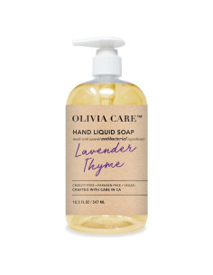 Jabón de Manos Antibacteriano Olivia Care 548 ml Salvia y Árbol de Té