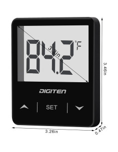 Termómetro Digital para Acuario DIGITEN AT33-B con Pantalla LCD 2