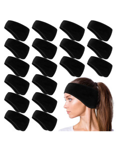 Banda para la cabeza de forro polar Hungdao 24 Pcs - Calentadores de oídos