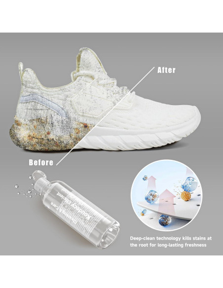 Kit de Limpieza de Zapatos Koudecy - 300ml, Cepillos y Toalla