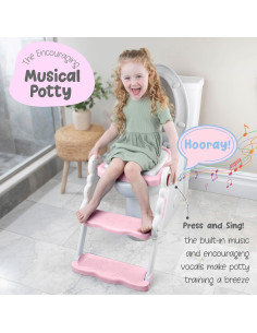 Asiento de Entrenamiento para Baño Bebé Bebeleh Rosa 2