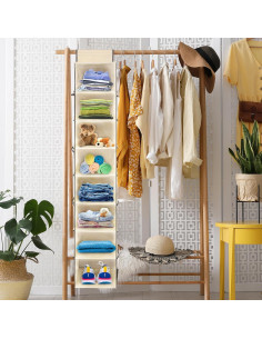 Organizador Colgante de Zapatos Roomtalk Beige 8 Estantes 121.92 cm 2