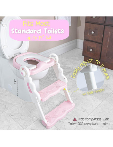 Asiento de Entrenamiento para Baño Bebé Bebeleh Rosa