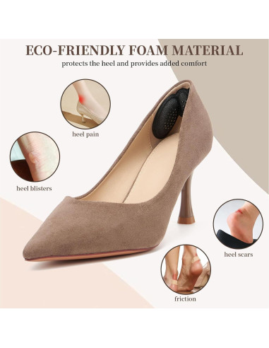 4 Pares Almohadillas Talón QIUTIMIY para Zapatos Grandes