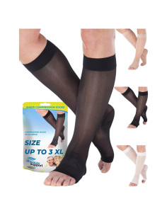 Calcetines de Compresión Transparentes Mujeres Absolute Support 15-20 mmHg