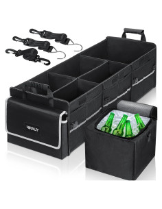 Organizador de Maletero HIRALIY 4 en 1 Plegable con Bolsa Térmica