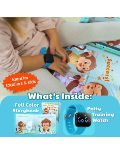 Reloj de Entrenamiento para Niños V2 - Resistente al Agua Azul 2