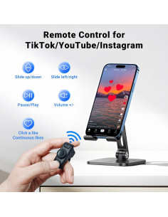 Anillo de Desplazamiento Remoto Bluetooth MILOUZ R1 - Negro 2