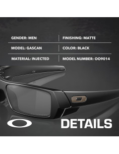 Gafas de Sol Oakley Gascan OO9014 Polarizadas Negras 2