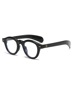 Gafas de Luz Azul NIDOVIX Redondas Unisex con Montura Gruesa