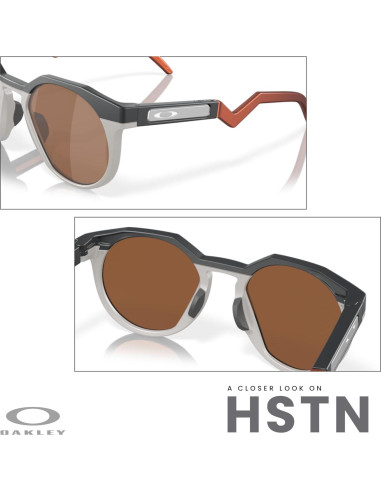 Gafas de sol redondas Oakley OO9242 HSTN 52mm para hombres + kit iWear