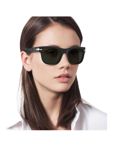 Gafas de Sol Persol PO3269S Cuadradas Negro Verde 52mm