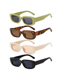 Gafas de Sol Retro Tskestvy UV400 Cuadradas para Mujeres
