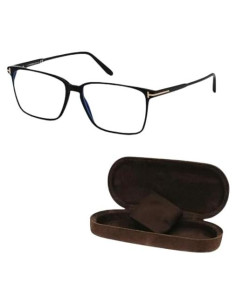 Marco de Gafas Tom Ford FT5696-B Negro Brillante + Kit de Limpieza