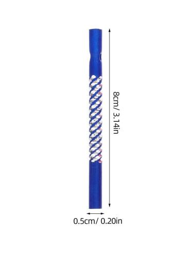 100 Tubos de Campana de Viento Aluminio DOITOOL 8cm Color Mezclado