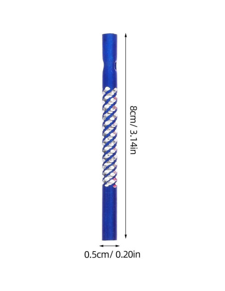 100 Tubos de Campana de Viento Aluminio DOITOOL 8cm Color Mezclado