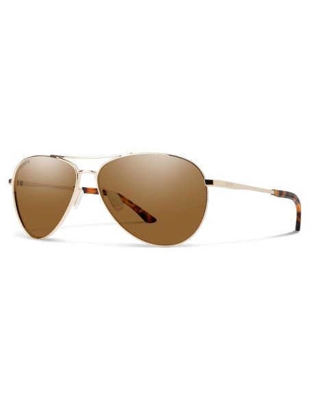 Gafas de sol aviador SMITH Langley 2 acero inoxidable dorado