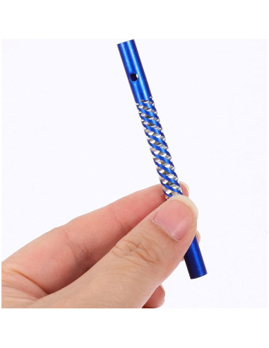 100 Tubos de Campana de Viento Aluminio DOITOOL 8cm Color Mezclado