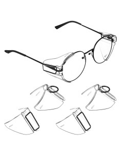 Escudos Laterales de Gafas IMIKEYA - 2 Pares Transparentes