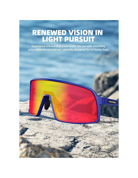 Gafas de sol deportivas InnerKing UV400 para ciclismo y golf