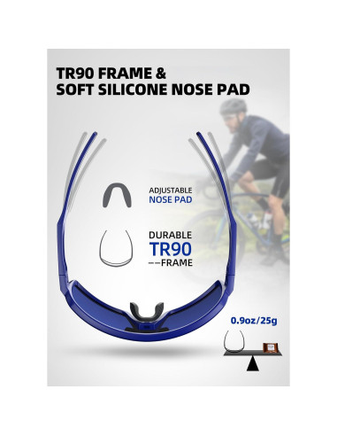 Gafas de sol deportivas InnerKing UV400 para ciclismo y golf