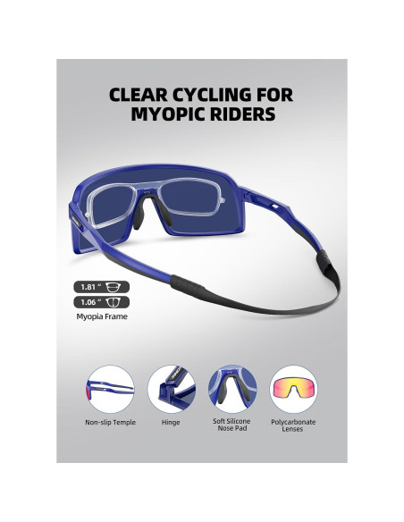 Gafas de sol deportivas InnerKing UV400 para ciclismo y golf