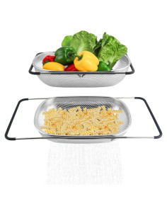 Colador de Acero Inoxidable DOPMEP 5 Cuartos Ajustable