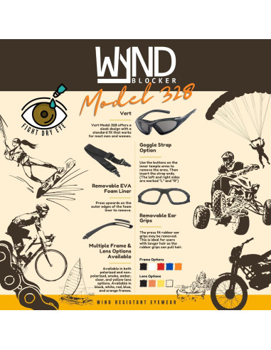 Gafas de sol deportivas WYND Blocker Vert - Protección UV400