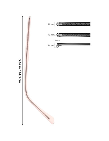 Brazos de Gafas Hemoton Metal Oro Rosa - Reemplazo Universal 2 Pcs