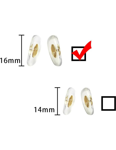 Almohadillas de nariz Ray-Ban para gafas de sol RB3025 y RB3026